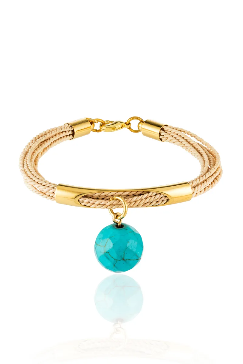 Pulseira bola com palha de buriti - Image 3